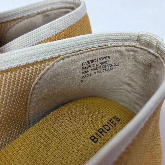 BIRDIES THE BLACKBIRD FLATS MUSTARD CREAM SLIP-ON LOAFERS SHOES WOMENS SIZE 9 - Picture 3 of 7